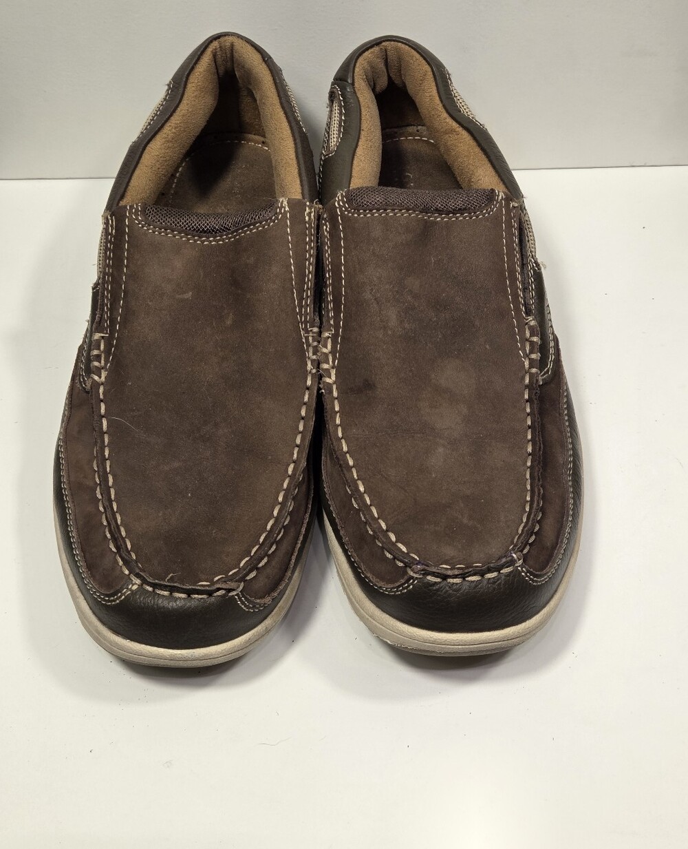 Florsheim Brown Suede Slip-On Loafers